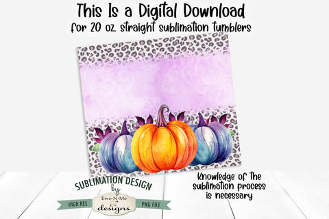 Colorful Pumpkin Seamless Sublimation Tumbler Design Sublimation Ewe-N-Me Designs 