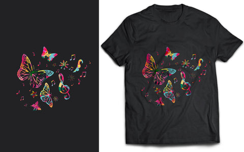 Colorful Splash Butterfly SVG T-Shirt Design SVG naemmiah021 