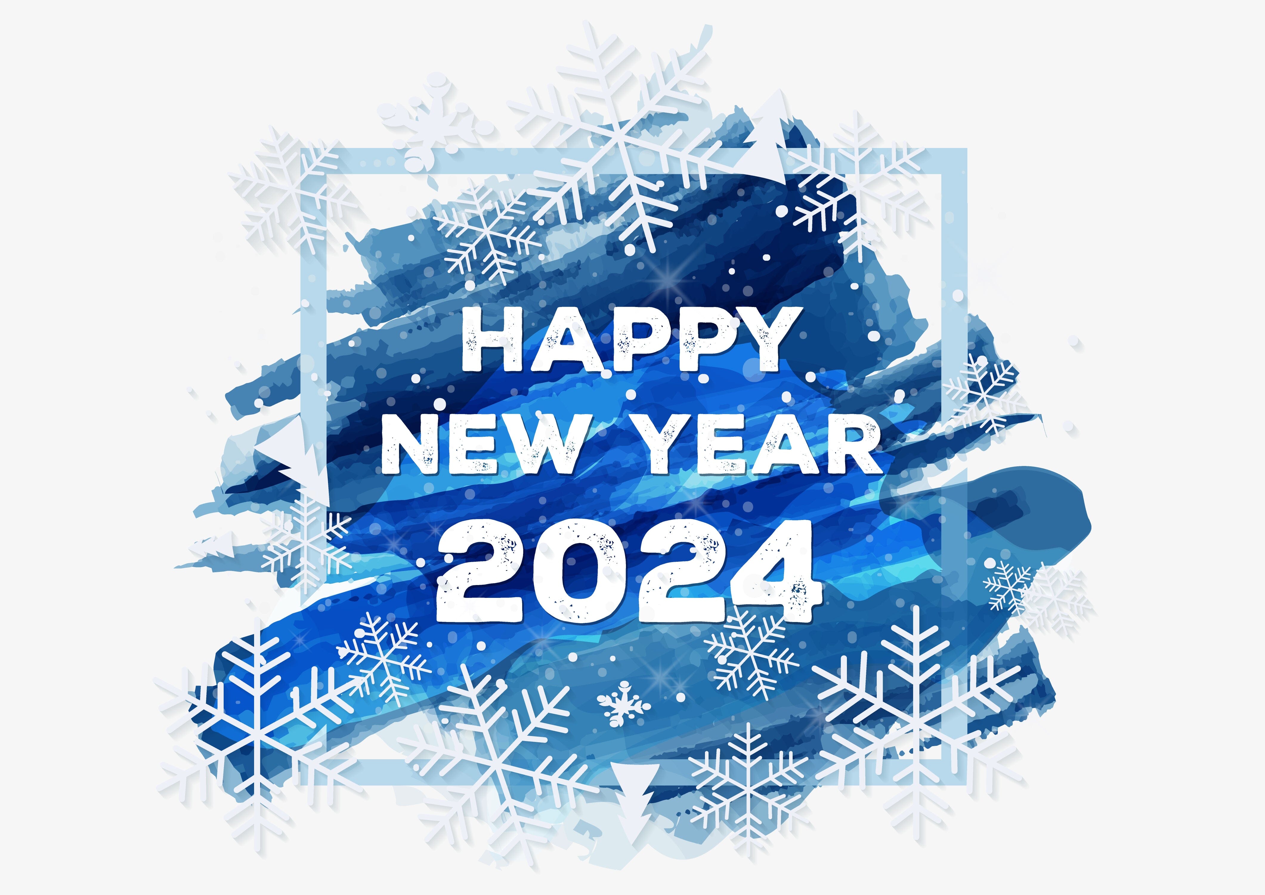 2024 New Year Color Texture Font Background, Two Thousand And