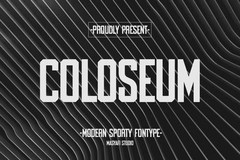 Coloseum - Modern Sans Serif Font Font Masyafi Studio 