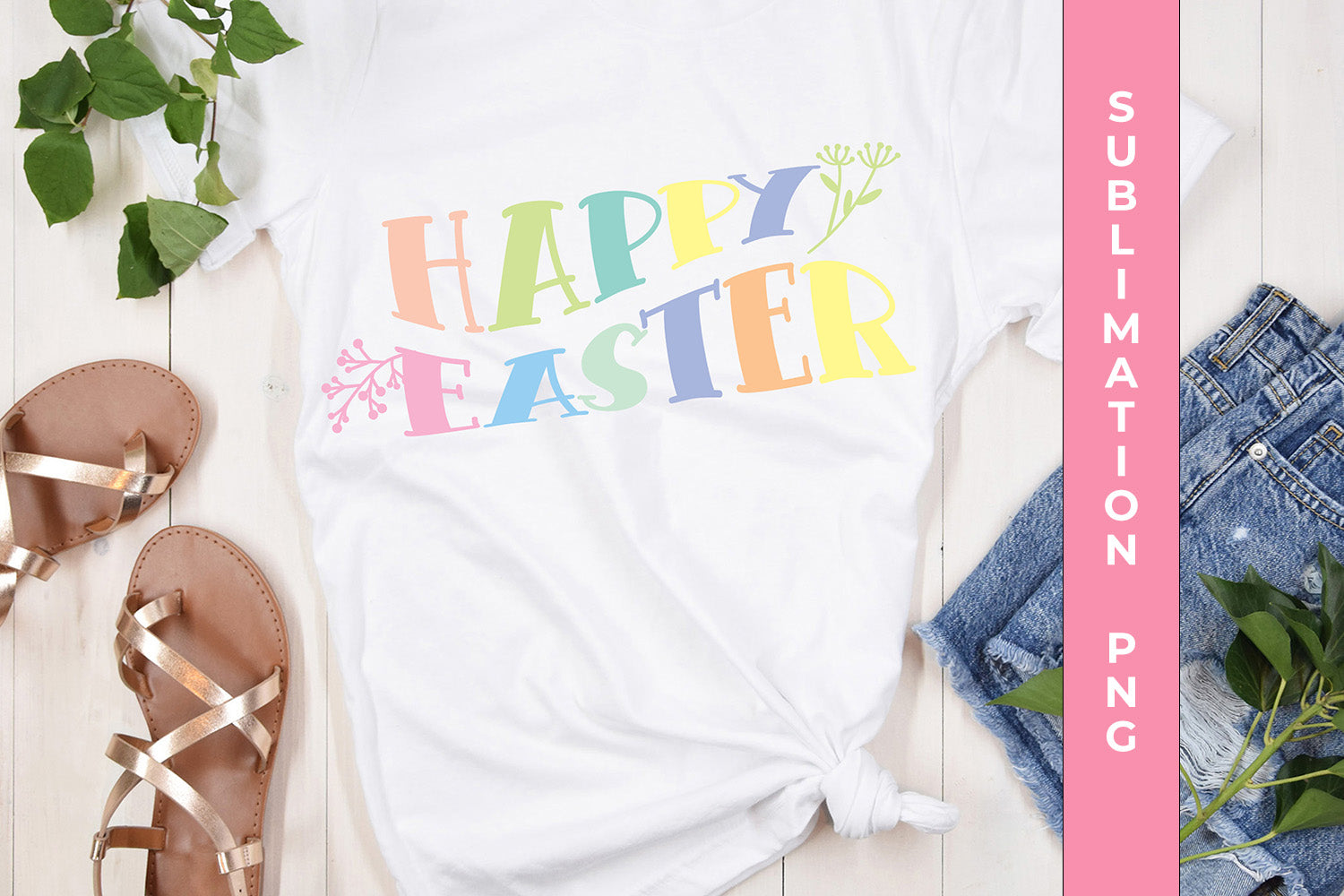 Colourful Easter Wish Quote Sublimation Png - So Fontsy