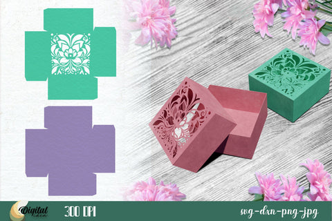 Colourful Paper box Bundle | Bright Gift&Design with Ornaments SVG Evgenyia Guschina 