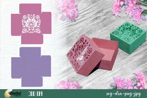 Colourful Paper box Bundle | Bright Gift&Design with Ornaments SVG Evgenyia Guschina 