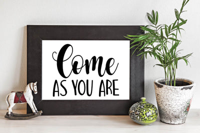 Come as you are SVG designartist 