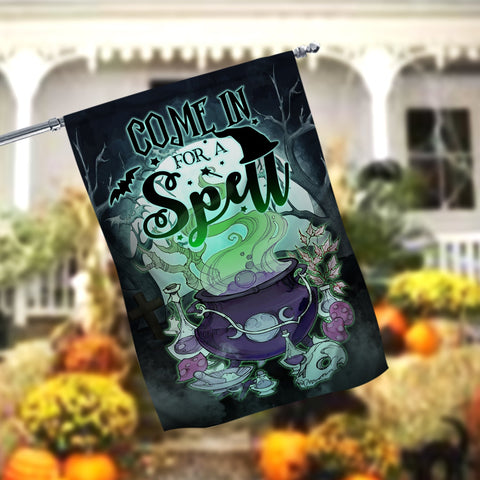 Come In And Sit For A Spell Garden Flag - 12x18 Garden Flag Sublimation Design Download PNG File Instant Download Sublimation CaldwellArt 