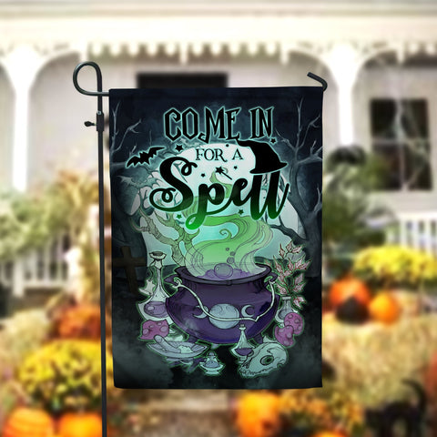 Come In And Sit For A Spell Garden Flag - 12x18 Garden Flag Sublimation Design Download PNG File Instant Download Sublimation CaldwellArt 