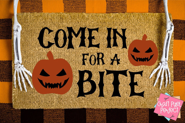 Come In For A Bite, Halloween Svg, Halloween Welcome Mat, Halloween Decor SVG Craft Pixel Perfect 