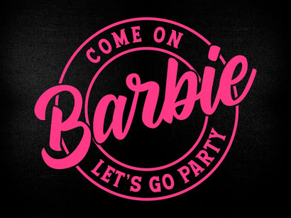 Come on Barbie Let's Go Party Leopard Svg Png Files SVG DesignDestine 