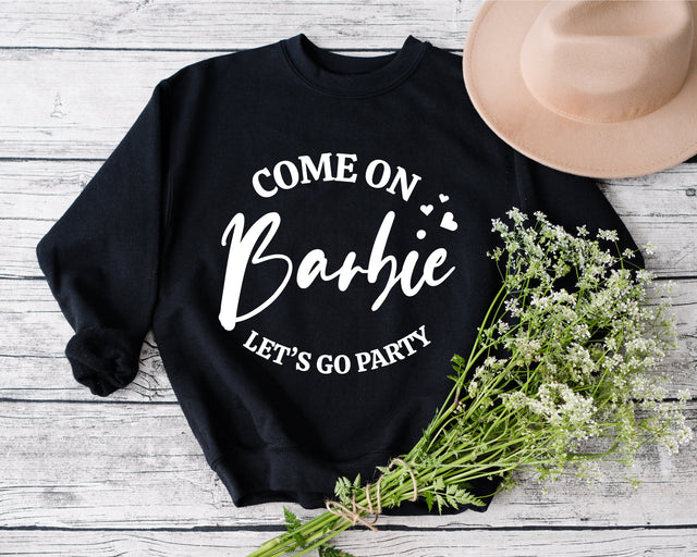 Come on barbie lets go party svg, Barbie girl svg, Girl birthday svg, design SVG Fauz 