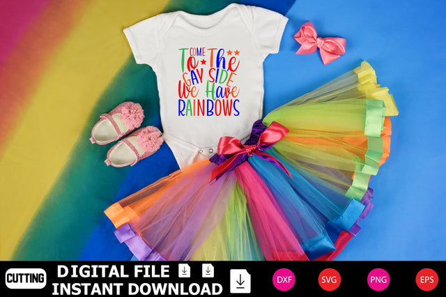 Come To The Gay Side We Have Rainbows SVG Shahin alam 