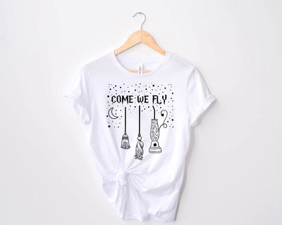 Come We Fly PNG, Halloween Shirt PNG, Witches broom PNG, Halloween witch, Fall, Come We Fly Halloween Sublimation Designs Downloads Sublimation sassyprint 