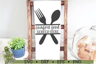 Comfort Food Served Here Kitchen SVG File SVG Crunchy Pickle 