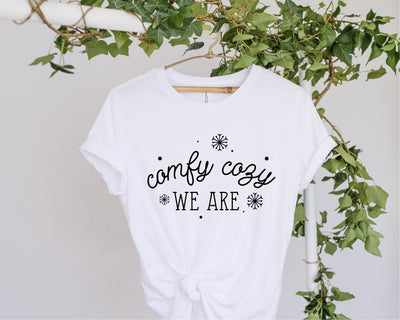 Comfy & Cozy Are We Svg, New Year Season svg, Cozy vibes svg, Snowflakes svg, Winter svg, Holidays svg, Snow svg, Cold svg, Stay cozy svg SVG Fauz 