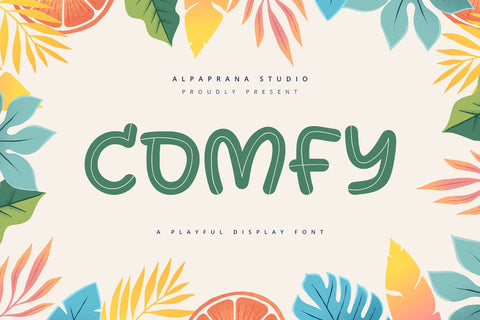 Comfy - Playful Display Font Font Alpaprana Studio 