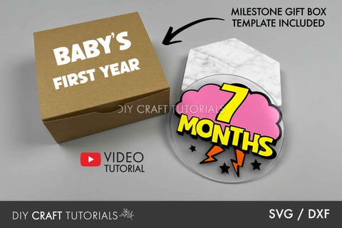 Comic Baby Milestone Disc SVG SVG DIY Craft Tutorials 