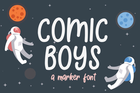 Comic Boys - Kids Bubble Font Font StringLabs 