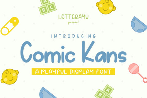 Comic Kans - A Playful Font Font Masyafi Studio 