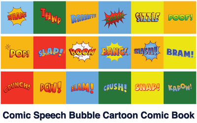 Comic Speech Bubble. Cartoon Comic Book SVG naemmiah021 
