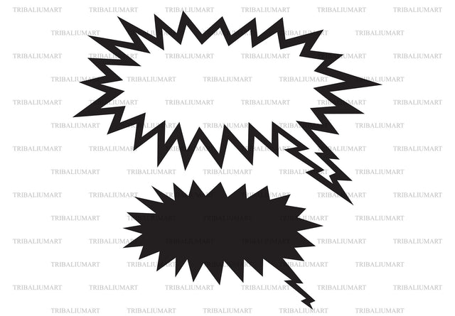 Comic speech bubble SVG TribaliumArtSF 