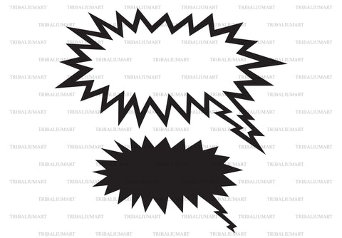 Comic speech bubble SVG TribaliumArtSF 