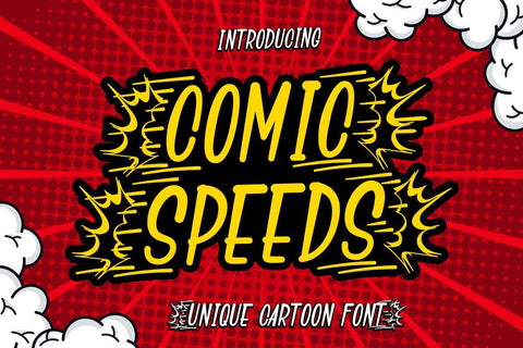 Comic Speeds Font Kotak Kuning Studio 