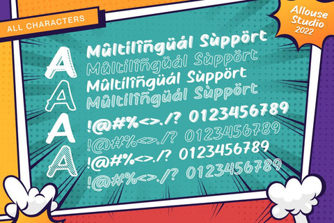 Comickes Font Allouse.Studio 