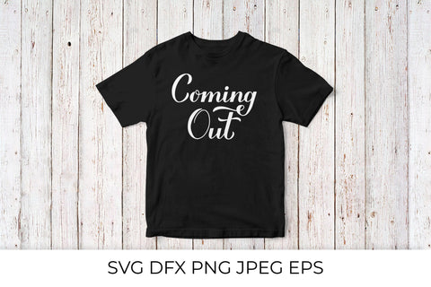 Coming Out lettering SVG LaBelezoka 