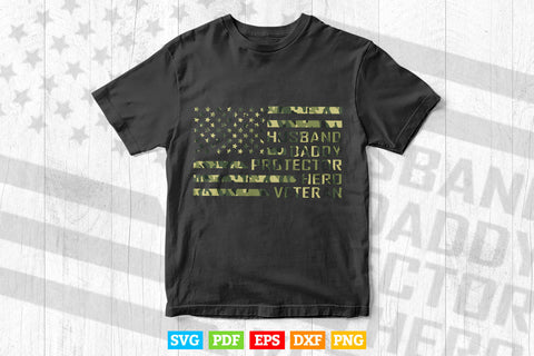 Comoflag Husband dad Protector Veteran Svg Png Cut Files SVG DesignDestine 