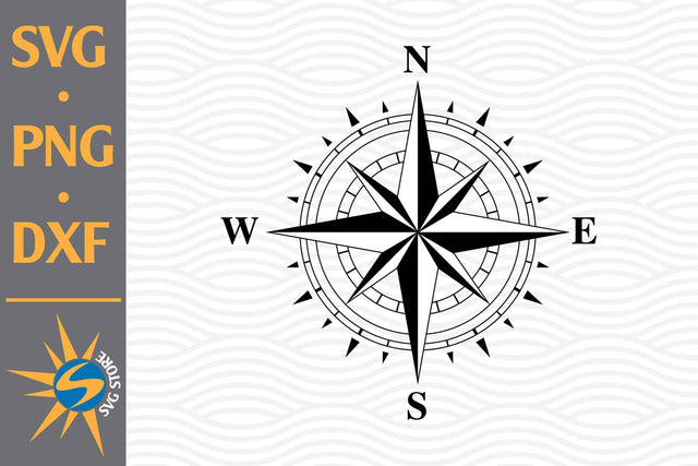 Compass SVG, PNG, DXF Digital Files Include SVG SVGStoreShop 