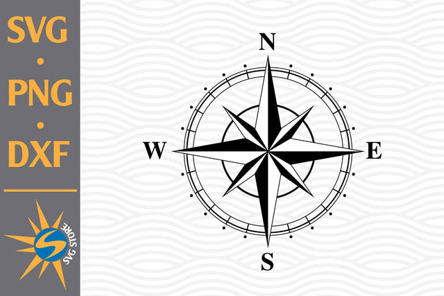 Compass SVG, PNG, DXF Digital Files Include SVG SVGStoreShop 
