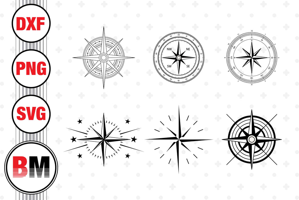 Compass Svg Format Compass SVG, PNG, DXF Files - So Fontsy