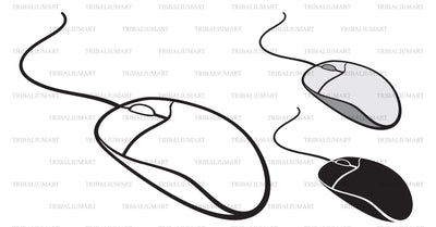 Computer mouse SVG TribaliumArtSF 
