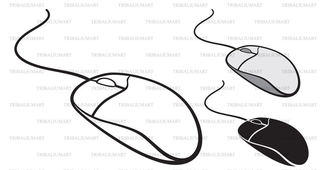 Computer mouse SVG TribaliumArtSF 