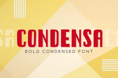 Condensa – Two Styles Font Good Java 