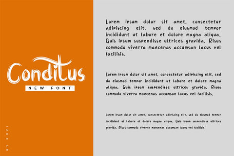 Conditus Font twinletter 