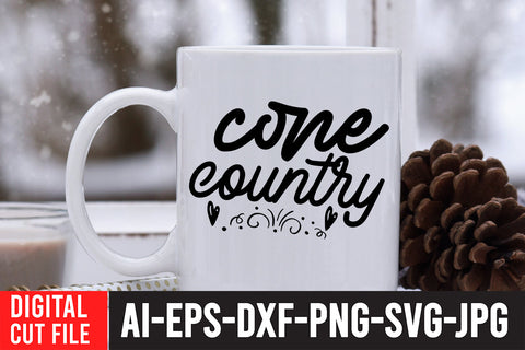 Cone Country SVG Cut File SVG BlackCatsMedia 