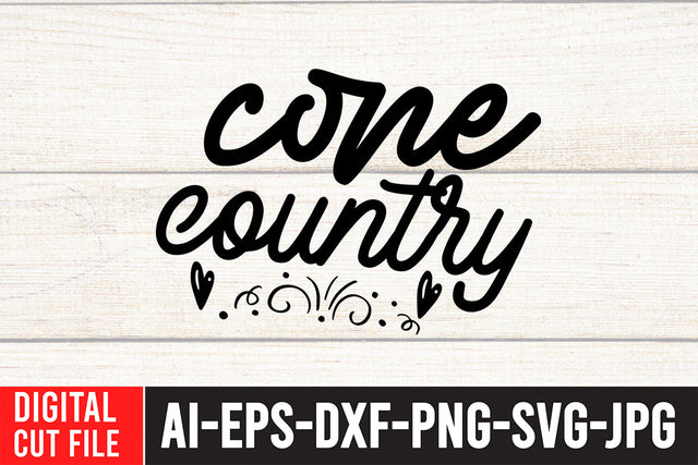 Cone Country SVG Cut File SVG BlackCatsMedia 