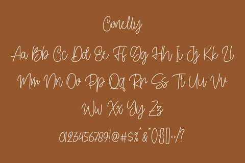 Conelly – Handwritten Font Font Good Java 