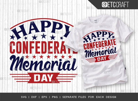 Confederate Memorial Bundle Vol-01 | Happy Confederate Memorial Day Svg | Confederate Heroes Day Svg | Confederate Decoration Svg | Holiday Svg | Confederate Memorial Quote Design SVG ETC Craft 
