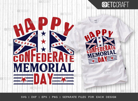 Confederate Memorial Bundle Vol-01 | Happy Confederate Memorial Day Svg | Confederate Heroes Day Svg | Confederate Decoration Svg | Holiday Svg | Confederate Memorial Quote Design SVG ETC Craft 
