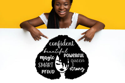 Confident beautiful powerful magic smart queen proud strong SVG SVG DESIGNISTIC 
