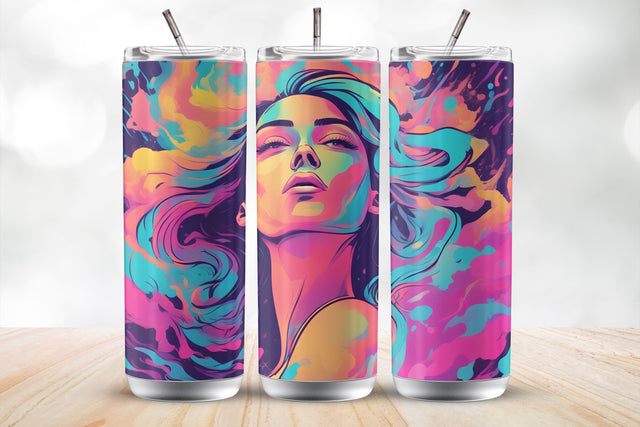 Confident Genz Girl 20 Oz Tumbler Wrap Sublimation Design Sublimation MockupSvgVenue 