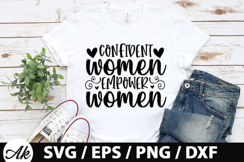 Confident women empower women SVG SVG akazaddesign 