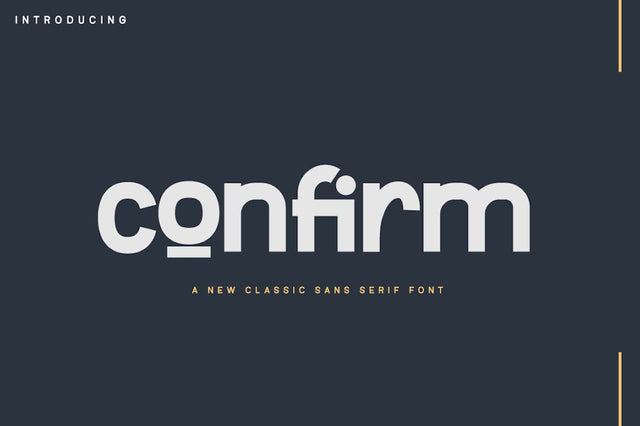 Confirm Font twinletter 