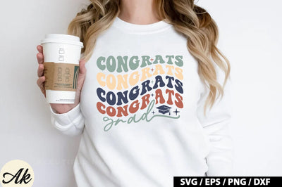 Congrats grad Retro SVG SVG akazaddesign 