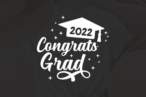 Congrats grad svg, graduation cake topper svg, graduation party svg. graduation svg, handlettered svg, graduation cap svg, graduate gift svg SVG Fauz 