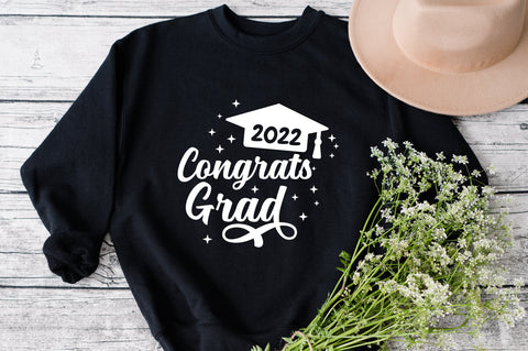 Congrats grad svg, graduation cake topper svg, graduation party svg. graduation svg, handlettered svg, graduation cap svg, graduate gift svg SVG Fauz 