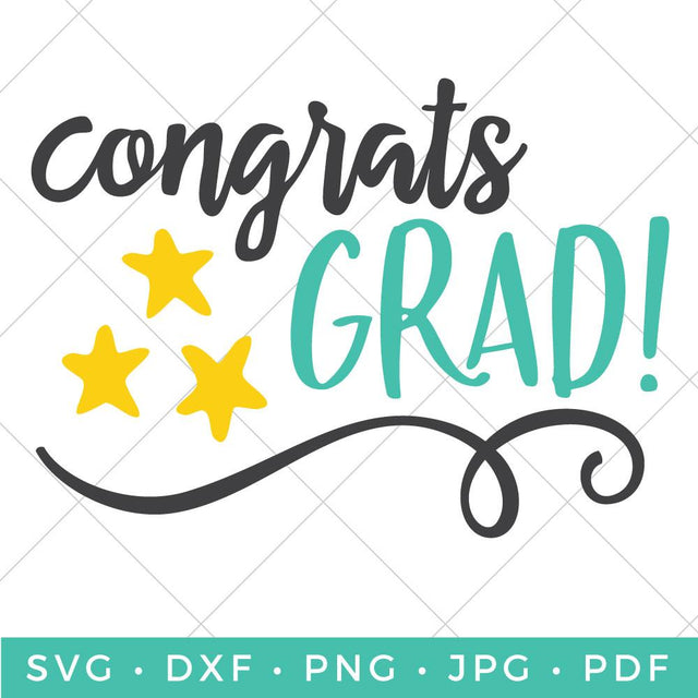 Congrats Grad SVG Hey Let's Make Stuff 