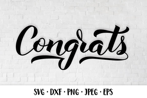 Congrats SVG. Decor for Wedding, Graduation, Engagement, Anniversary SVG LaBelezoka 