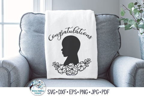 Congratulations Baby with Flowers SVG SVG Wispy Willow Designs 